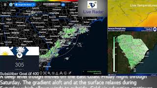 Live Forecast and Radar for 11/19/2024 for South Carolina