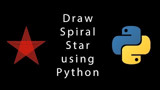 Let's Draw Spiral Star using Python Turtle