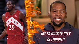 1 minute of Durant praising Toronto #kevindurant