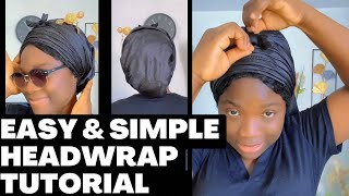 QUICK \u0026 SIMPLE HEADWRAP TUTORIAL/Funeral Headwrap 🔥