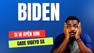 Si w vini nan pwogram Biden nan oubyen ou gen pwojè vini ladan l, gade videyo sa.