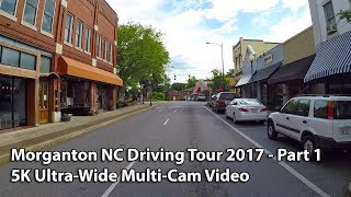 Morganton NC Driving Tour 2017 - Part 1 - 5K Ultra Wide