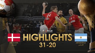 Highlights: Denmark - Argentina | Group Stage| 27th IHF Men's Handball World Championship| Egypt2021