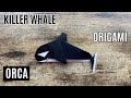 ORIGAMI ORCA EASY ORIGAMI WORLD TUTORIAL | HOW TO MAKE A KILLER WHALE ORIGAMI | DIY OCEAN ANIMALS