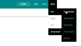 Nested Dropdown In Materialize