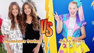 JoJo Siwa Vs Clements Twins (Ava And Leah Clements) Transformation 👑 New Stars From Baby To 2023