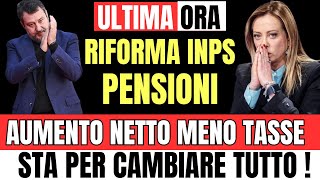 PENSIONI RIFORMA IMPORTI 👉 6  NOVITÀ in ARRIVO cambia tutto NUOVI IMPORTI e NUOVE TASSE 💸