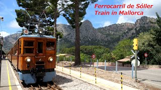 Ferrocarril de Sóller, Historic Train from Palma to Sóller in Mallorca Island, Spain