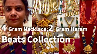 The Padi Saravana Store 4 Gram Nacklace,2 Gram Haram Beats Collection @V__J__Mummy #gold #jewellery