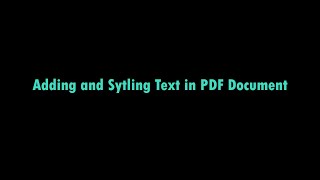 Adding and Styling Text in PDF Document | FPDF | Python