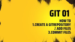 GIT Mastery session 1: Create your first repository, add and commit files