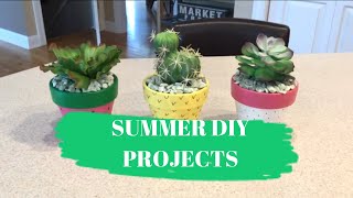 FUN AND EASY SUMMER DIY PROJECTS | SUPER SIMPLE AND AFFORDABLE SUMMER DIYs