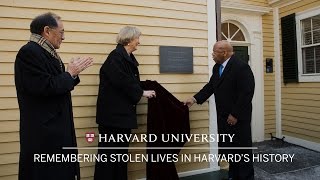 Honoring Four Enslaved Persons in Harvard’s History