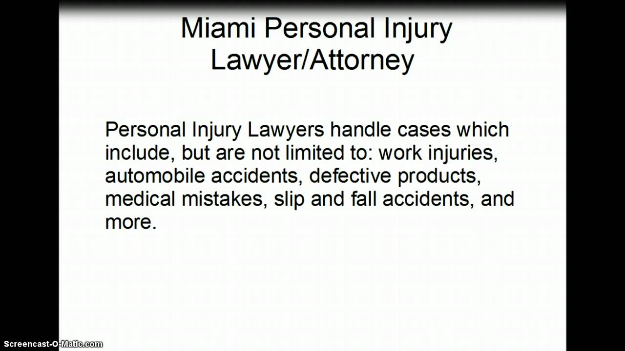 Miami Personal Injury Lawyer - Find The Best Miami Personal Injury ...