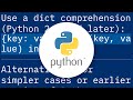Create a dictionary with comprehension