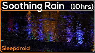 ►Deep Sleep Rain Sounds for Sleeping Through the Night ~Rain Storm to Fall Asleep Fast