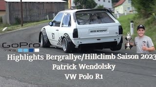 Highlights Best of VW Polo R1 by Patrick Wendolsky / Hillclimb Bergrallye Saison 2023