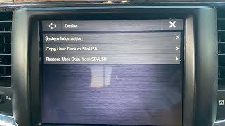 How to enter into secret dealer mode on new uconnects