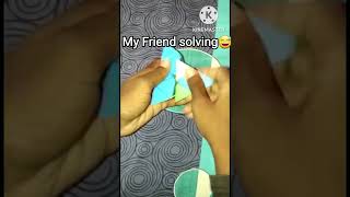 My friend solving | pyraminx cube | #2cubesbrothers