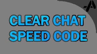 Minecraft - Clear Chat Command [Speed Code]