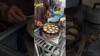 ขนมไข่น้องนิล หน้าโรงเรียนแสงทอง หาดใหญ่ - Egg cake Thai style #thaistreetfood #thailand #hatyai