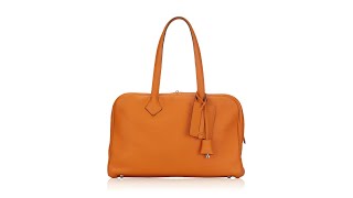 Hermes Taurillon Clemence Victoria II 35 Orange