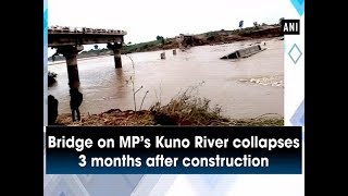 Bridge on MP’s Kuno River collapses 3 months after construction - Madhya Pradesh #News