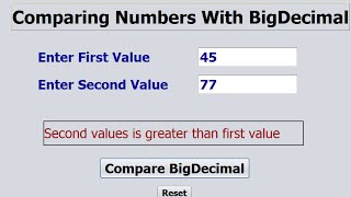 Comparing BigDecimal in Java NetBeans