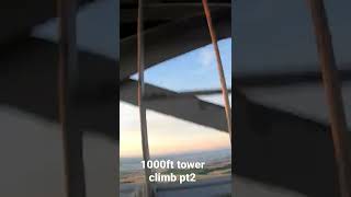scary 1000+ft tower climb pt2! #urbex #freeclimbing #urbanclimbing #high #illegalfreedom #climbing