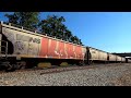 ns grain train works southbound in stockbridge