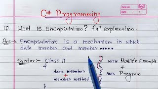 C# - Encapsulation | Learn Coding