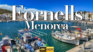 Walking Tour of Fornells Menorca’s Scenic Port Town 🇪🇸 Spain España 4K HDR 60 FPS