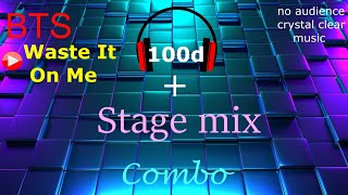 Steve Aoki - Waste It On Me feat. BTS (100D AUDIO)🎧 and Stage mix