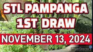 STL PAMPANGA RESULT TODAY 1ST DRAW NOVEMBER 13, 2024  11AM | WEDNESDAY