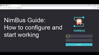 NimBus Guide: How to configure and start working