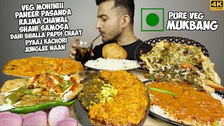 VEG MOHINI, PANEER PASANDA, RAJMA CHAWAL, SHAHI SAMOSA, DAHI BHALLA PAPDI CHAAT,JUNGLEE NAAN MUKBANG