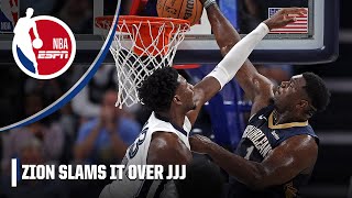 Zion Williamson puts Jaren Jackson Jr. on a POSTER | NBA on ESPN