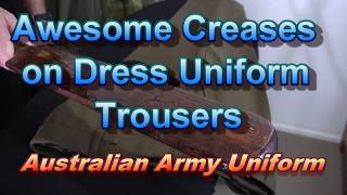 How to iron Australian Polyester Dress Uniform Trousers