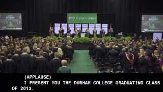 Fall convocation 2013 - Durham College