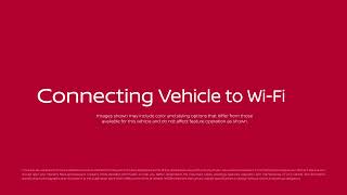 2023 Nissan Murano - Connecting Vehicle to Wi-Fi