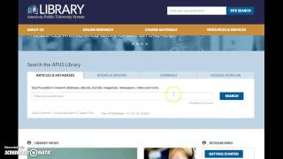 Dr. Mike Beshears APUS Library's Writing Resources