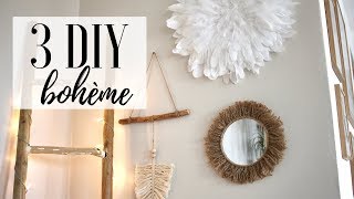 DIY bohème - Juju hat, plume macramé & miroir en corde