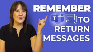 Stop Forgetting Teams Messages with This Trick || Simple Workflow