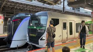 E257系5000番台オオOM-91編成回送発車(MHあり) 新宿駅