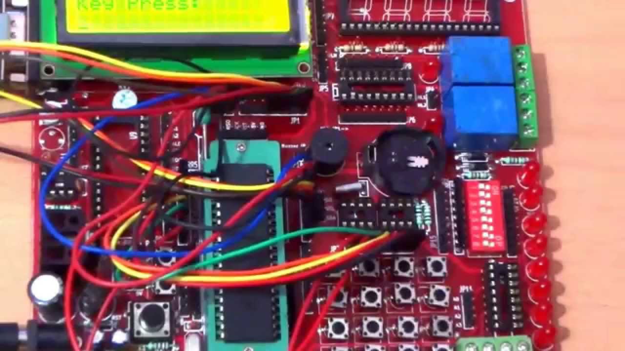 8051 Hex Keypad Interface - YouTube