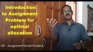 Operations Research - Assignment Model Problem - Solved using a workbook