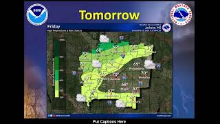 NWS Jackson Weekly Weather Briefing:  February 15, 2024