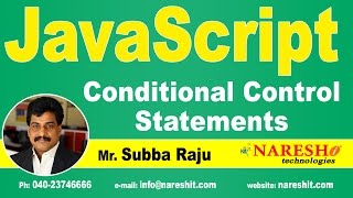 JavaScript Conditional Control Statements | JavaScript Tutorial | Mr. Subba Raju