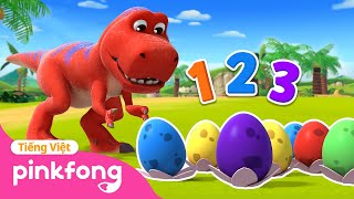 Đếm số cùng Khủng long 🦖 Pinkfong Trường học Khủng long con | Cá Mập Con Baby Shark - Nhạc thiếu nhi