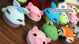 Cupcake decorating cute animals and faces tutorials